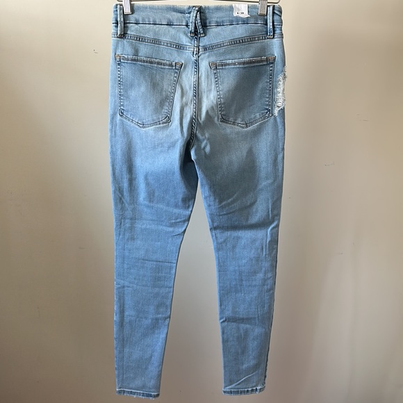 New Good American Good Legs skinny high rise distressed light wash ankle jean - Picture 10 of 15